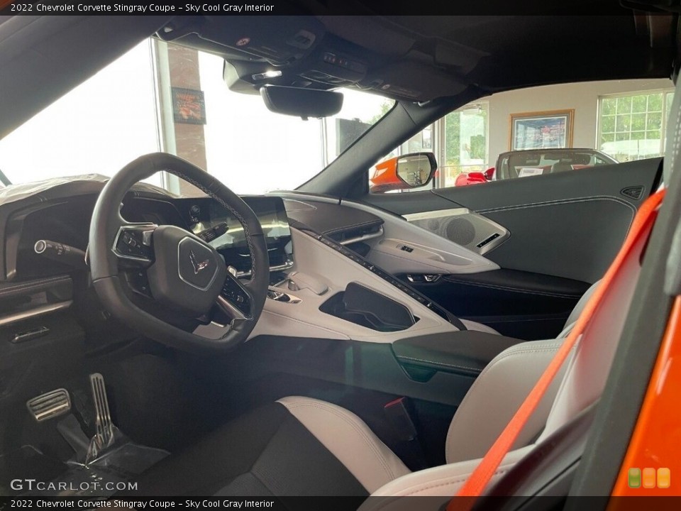 Sky Cool Gray Interior Front Seat for the 2022 Chevrolet Corvette Stingray Coupe #145094828