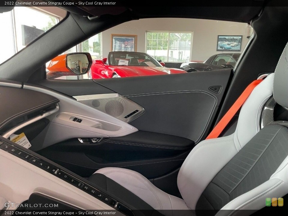 Sky Cool Gray Interior Door Panel for the 2022 Chevrolet Corvette Stingray Coupe #145094940