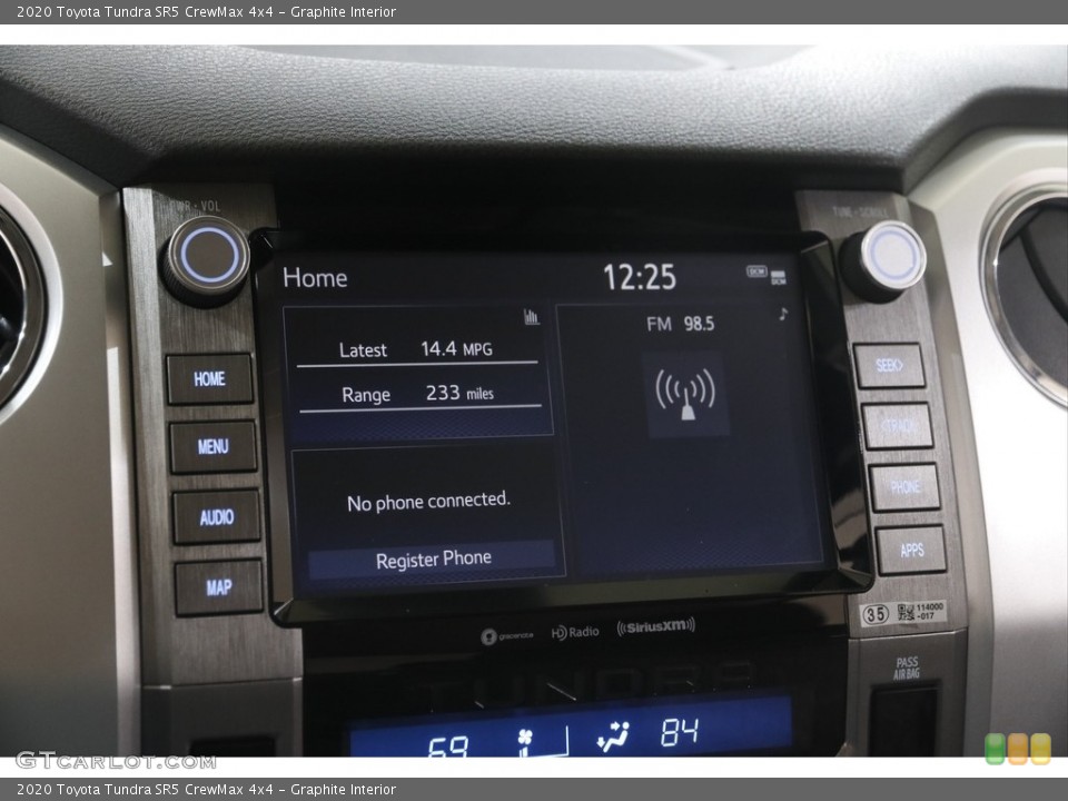 Graphite Interior Controls for the 2020 Toyota Tundra SR5 CrewMax 4x4 #145096170