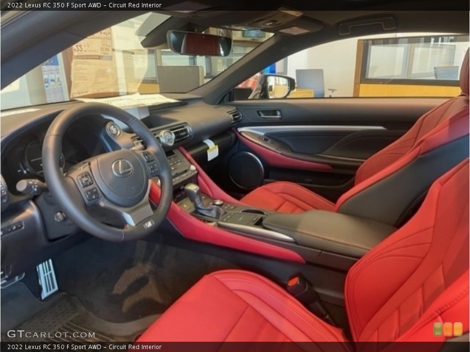 Circuit Red Interior Photo for the 2022 Lexus RC 350 F Sport AWD #145097374