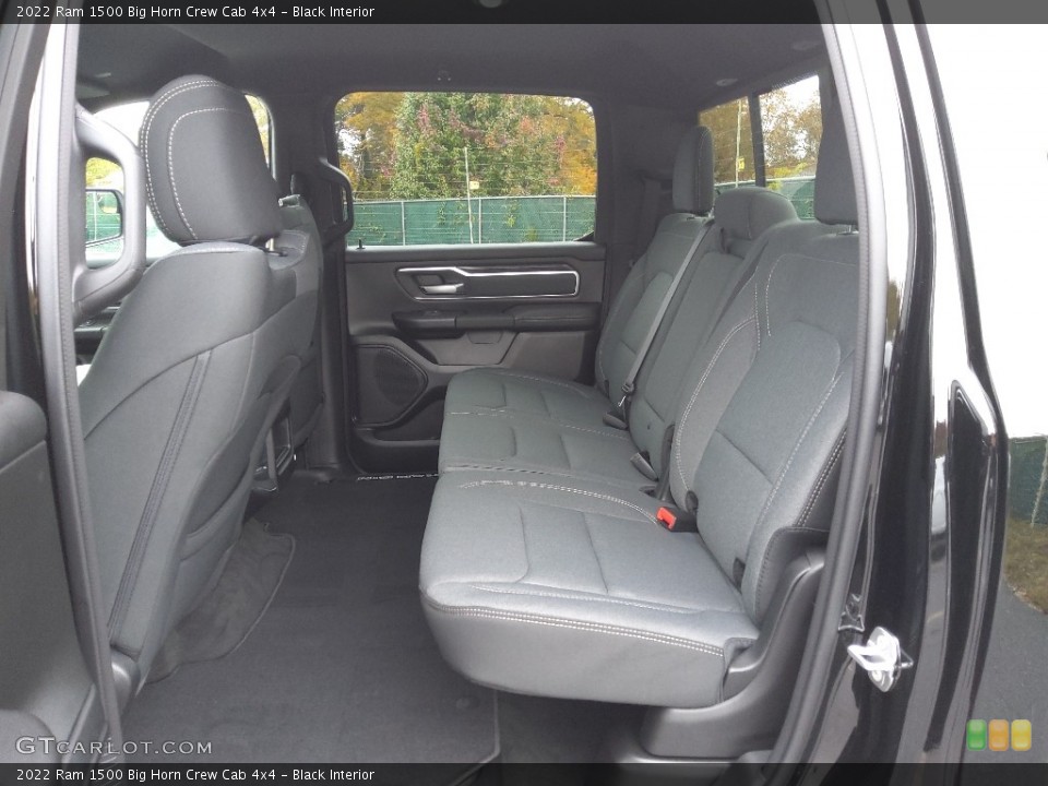 Black Interior Rear Seat for the 2022 Ram 1500 Big Horn Crew Cab 4x4 #145097746