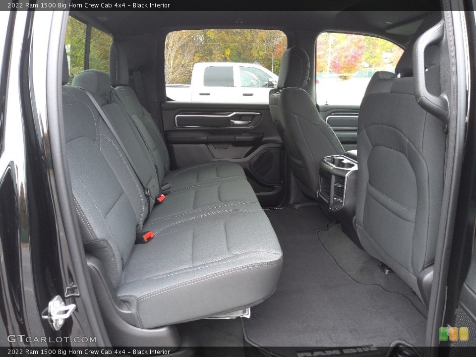 Black Interior Rear Seat for the 2022 Ram 1500 Big Horn Crew Cab 4x4 #145097761