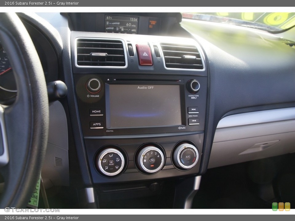 Gray Interior Controls for the 2016 Subaru Forester 2.5i #145103375