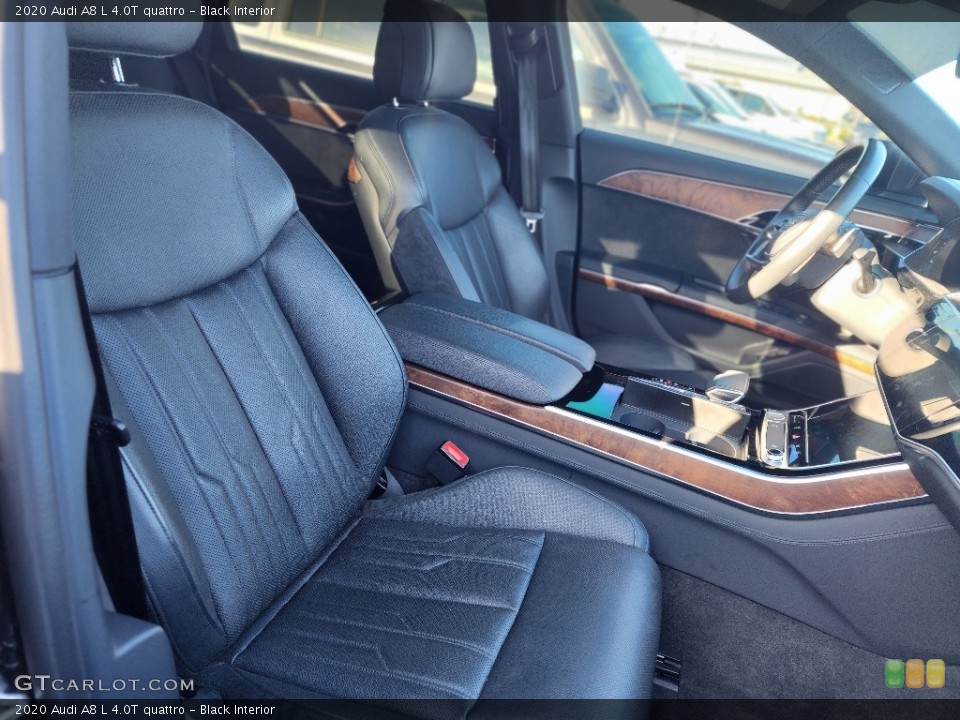 Black Interior Front Seat for the 2020 Audi A8 L 4.0T quattro #145104239