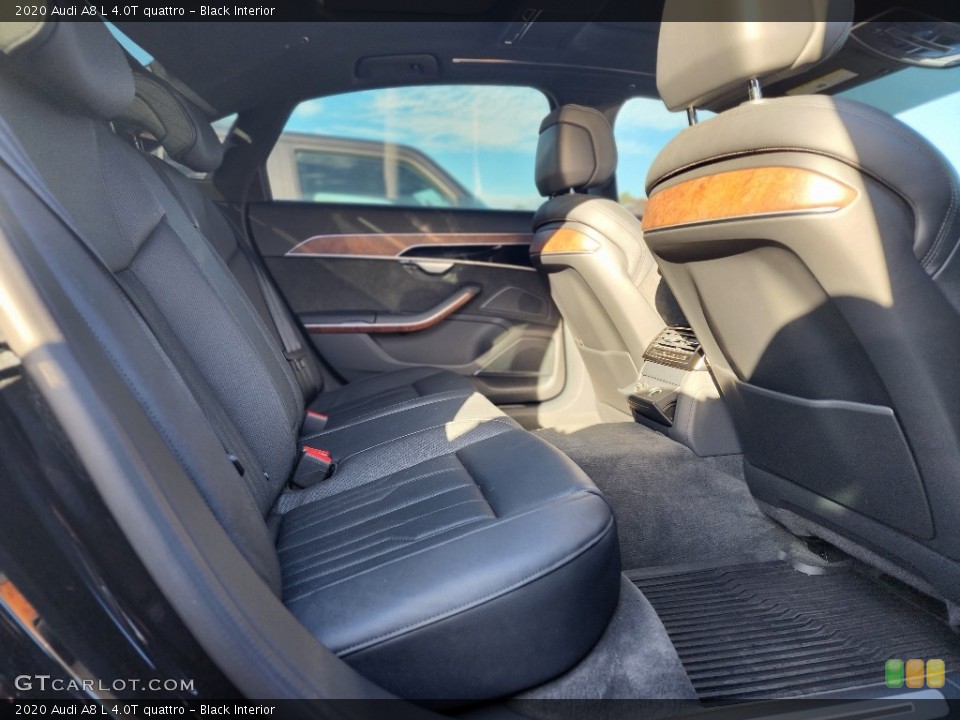Black Interior Rear Seat for the 2020 Audi A8 L 4.0T quattro #145104260