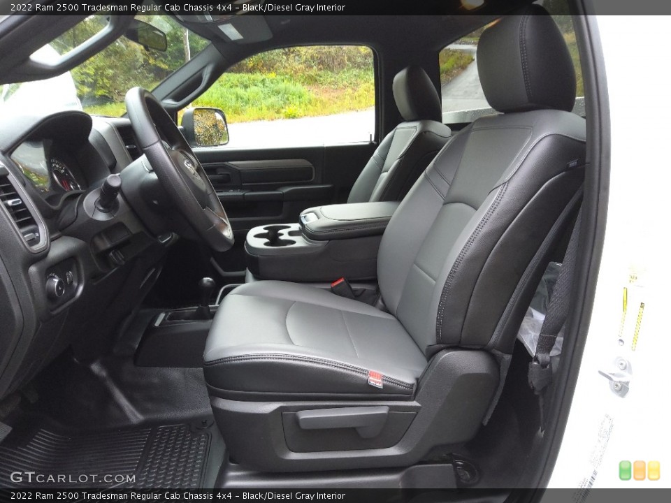 Black/Diesel Gray Interior Photo for the 2022 Ram 2500 Tradesman Regular Cab Chassis 4x4 #145105439