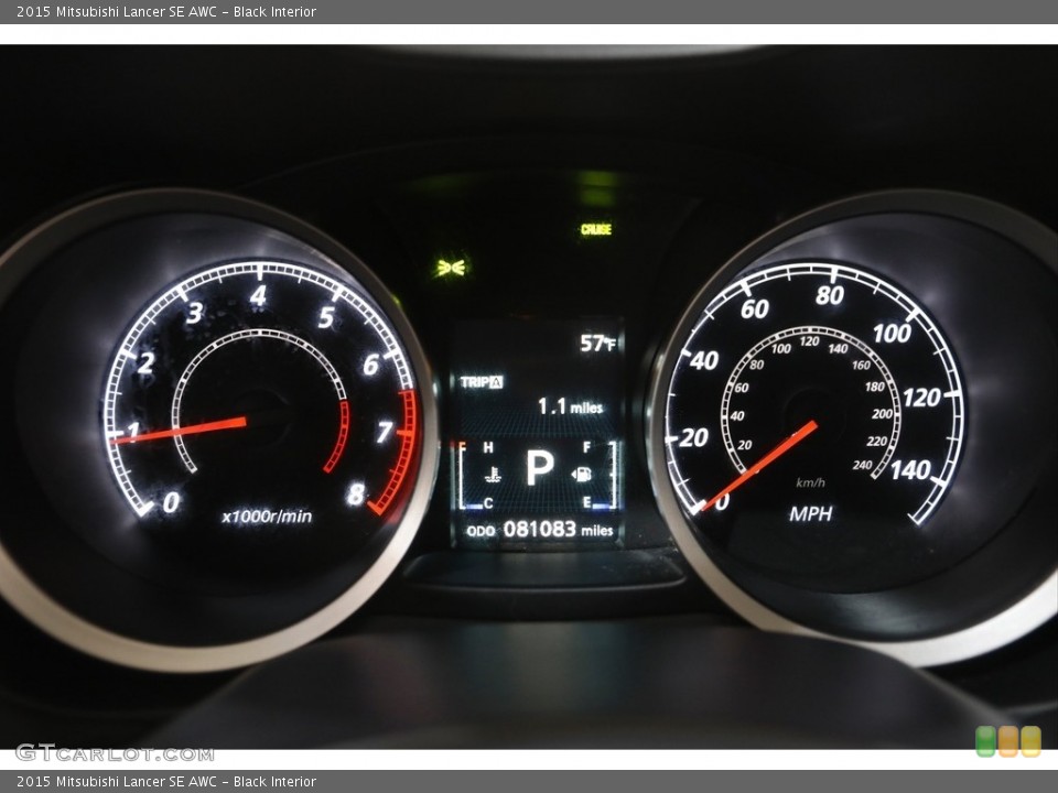 Black Interior Gauges for the 2015 Mitsubishi Lancer SE AWC #145106582