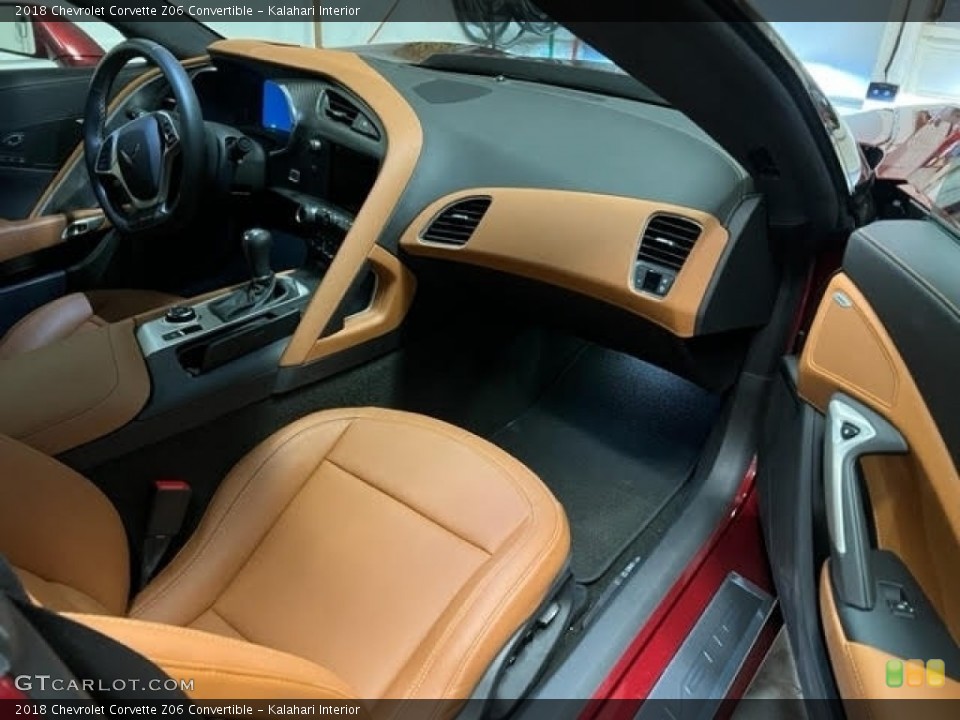 Kalahari Interior Front Seat for the 2018 Chevrolet Corvette Z06 Convertible #145106762
