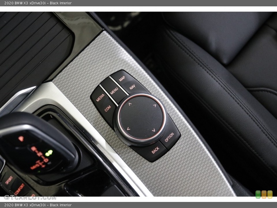 Black Interior Controls for the 2020 BMW X3 xDrive30i #145107317