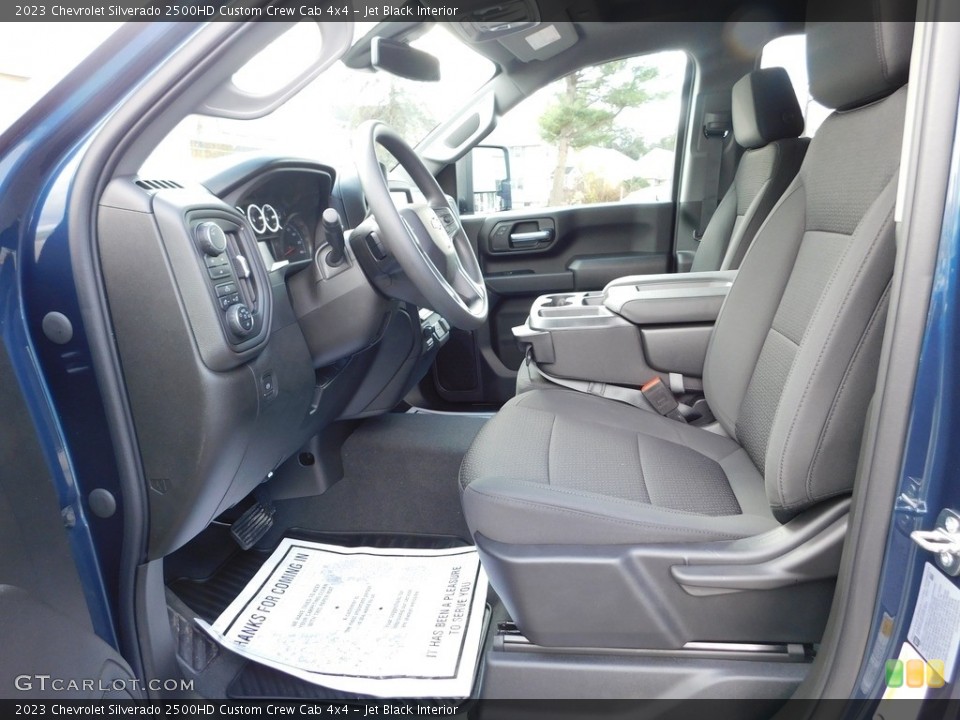 Jet Black Interior Front Seat for the 2023 Chevrolet Silverado 2500HD Custom Crew Cab 4x4 #145109440