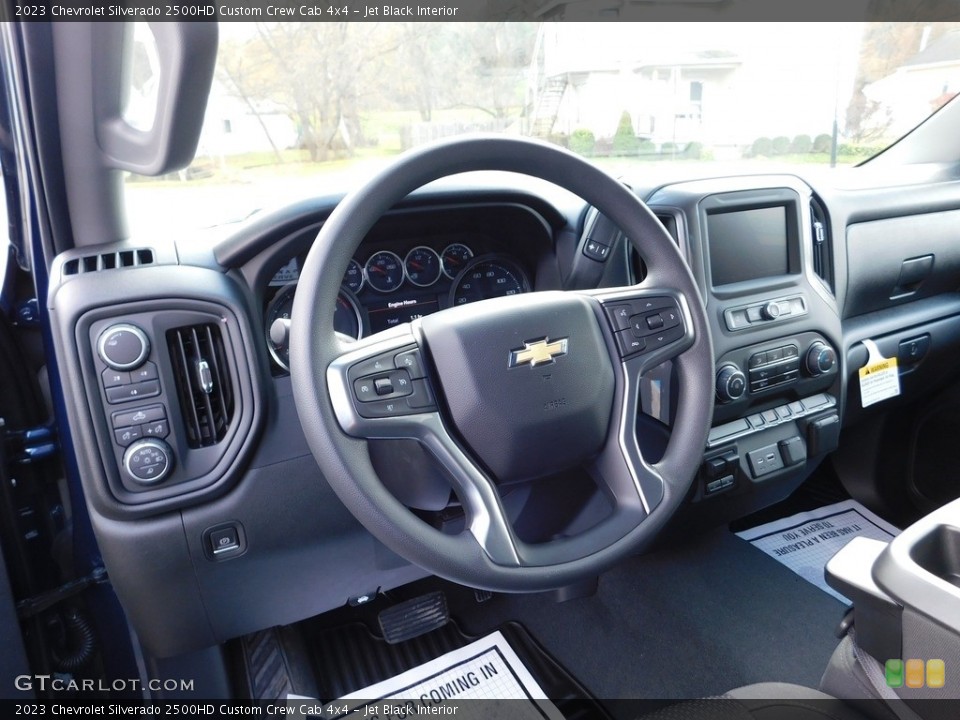 Jet Black Interior Steering Wheel for the 2023 Chevrolet Silverado 2500HD Custom Crew Cab 4x4 #145109473