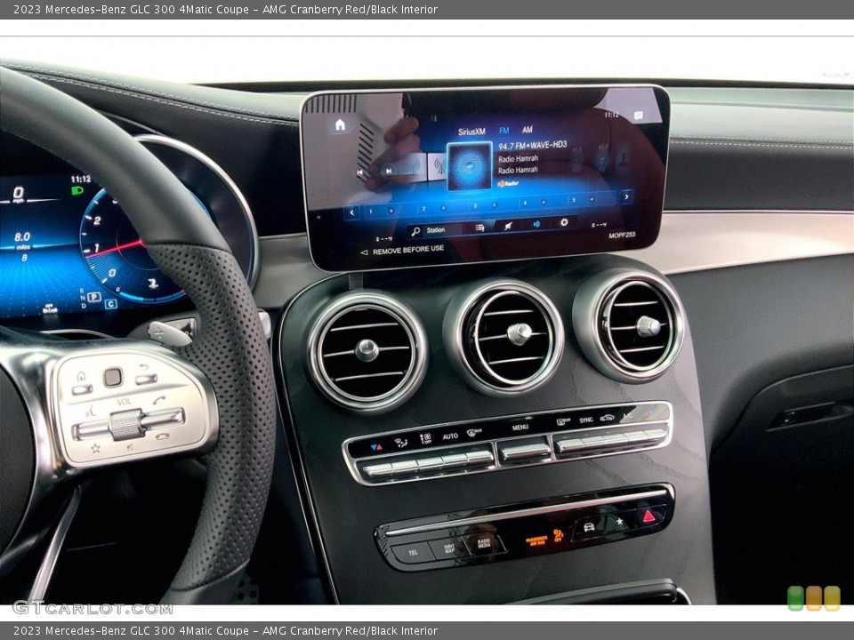 AMG Cranberry Red/Black Interior Controls for the 2023 Mercedes-Benz GLC 300 4Matic Coupe #145110301