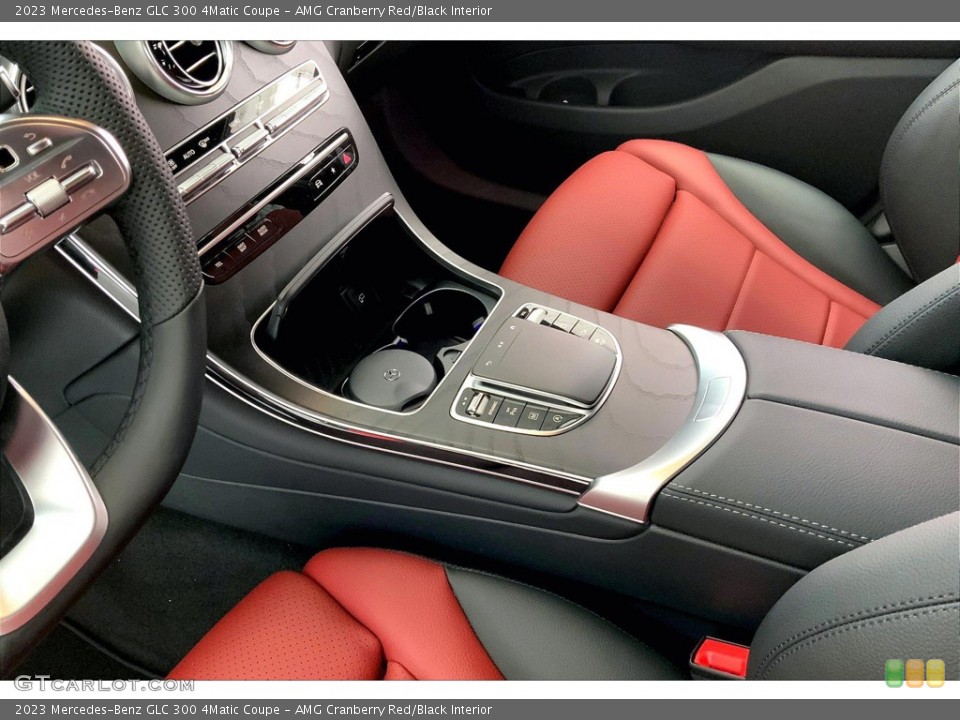 AMG Cranberry Red/Black Interior Controls for the 2023 Mercedes-Benz GLC 300 4Matic Coupe #145110328