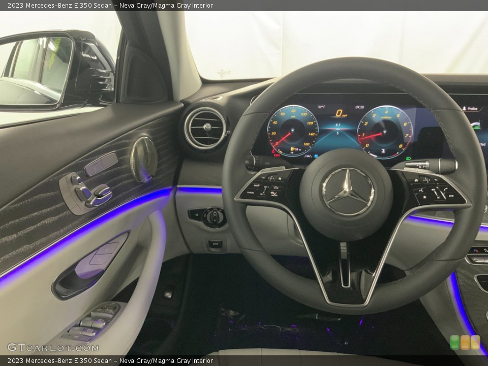 Neva Gray/Magma Gray Interior Steering Wheel for the 2023 Mercedes-Benz E 350 Sedan #145110712