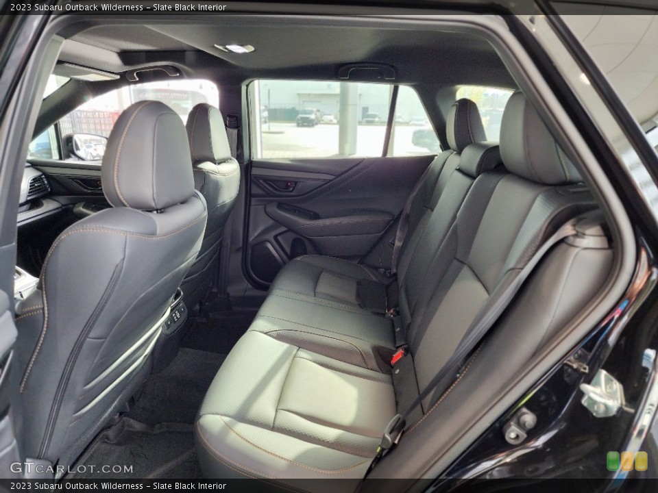 Slate Black Interior Rear Seat for the 2023 Subaru Outback Wilderness #145110871