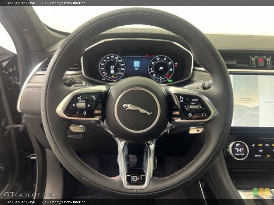 Ebony/Ebony Interior Steering Wheel for the 2023 Jaguar F-PACE SVR #145112089