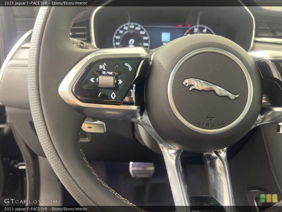 Ebony/Ebony Interior Steering Wheel for the 2023 Jaguar F-PACE SVR #145112107