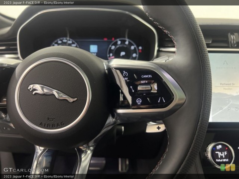 Ebony/Ebony Interior Steering Wheel for the 2023 Jaguar F-PACE SVR #145112119