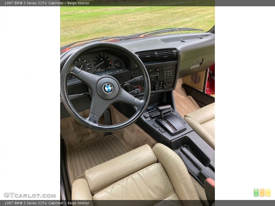 Beige 1987 BMW 3 Series Interiors