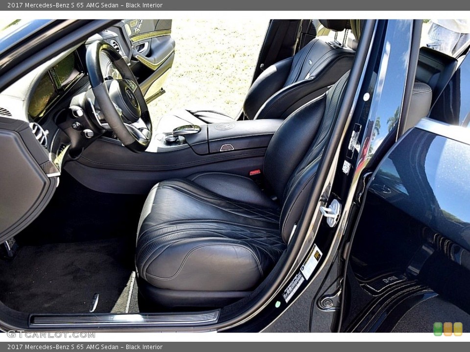 Black Interior Front Seat for the 2017 Mercedes-Benz S 65 AMG Sedan #145116624