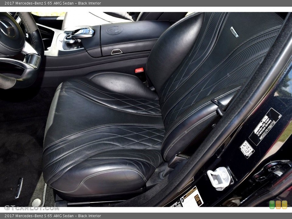Black Interior Front Seat for the 2017 Mercedes-Benz S 65 AMG Sedan #145116693