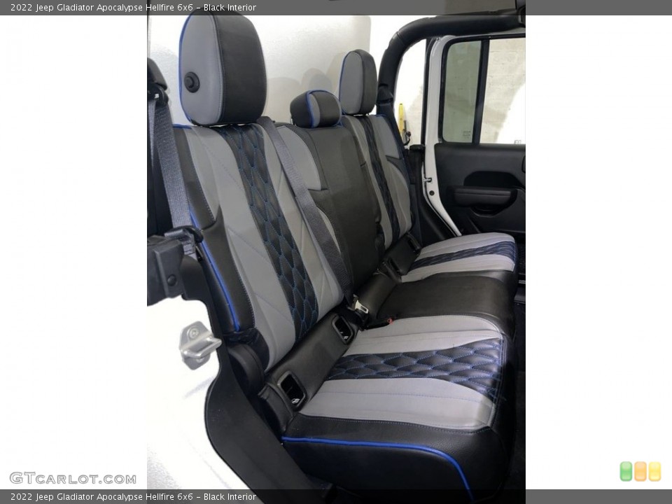 Black Interior Rear Seat for the 2022 Jeep Gladiator Apocalypse Hellfire 6x6 #145116726