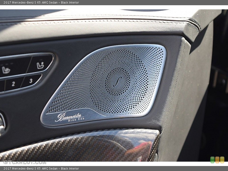 Black Interior Audio System for the 2017 Mercedes-Benz S 65 AMG Sedan #145116813