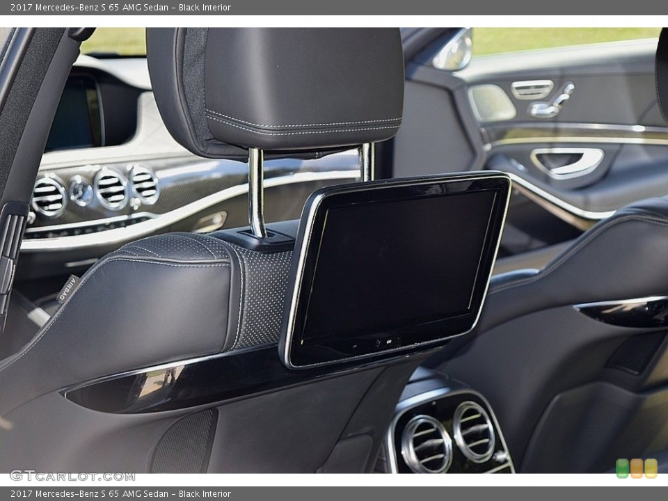 Black Interior Entertainment System for the 2017 Mercedes-Benz S 65 AMG Sedan #145116885