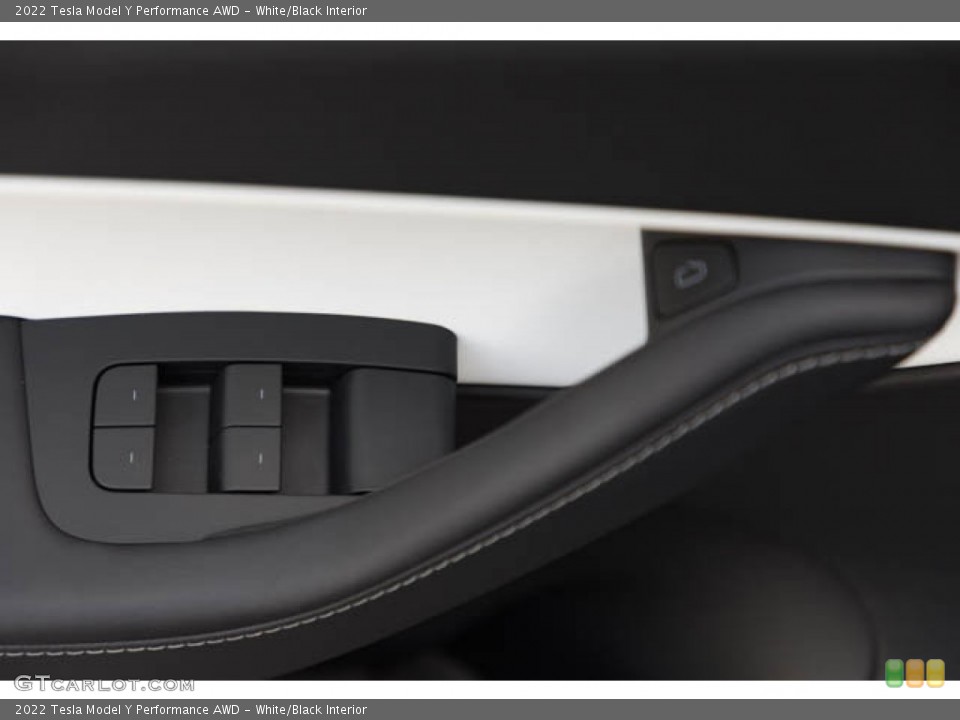 White/Black Interior Controls for the 2022 Tesla Model Y Performance AWD #145116966