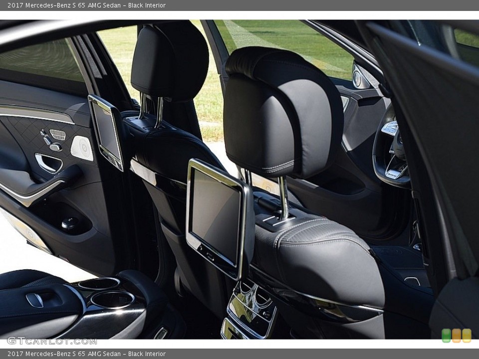 Black Interior Entertainment System for the 2017 Mercedes-Benz S 65 AMG Sedan #145116975
