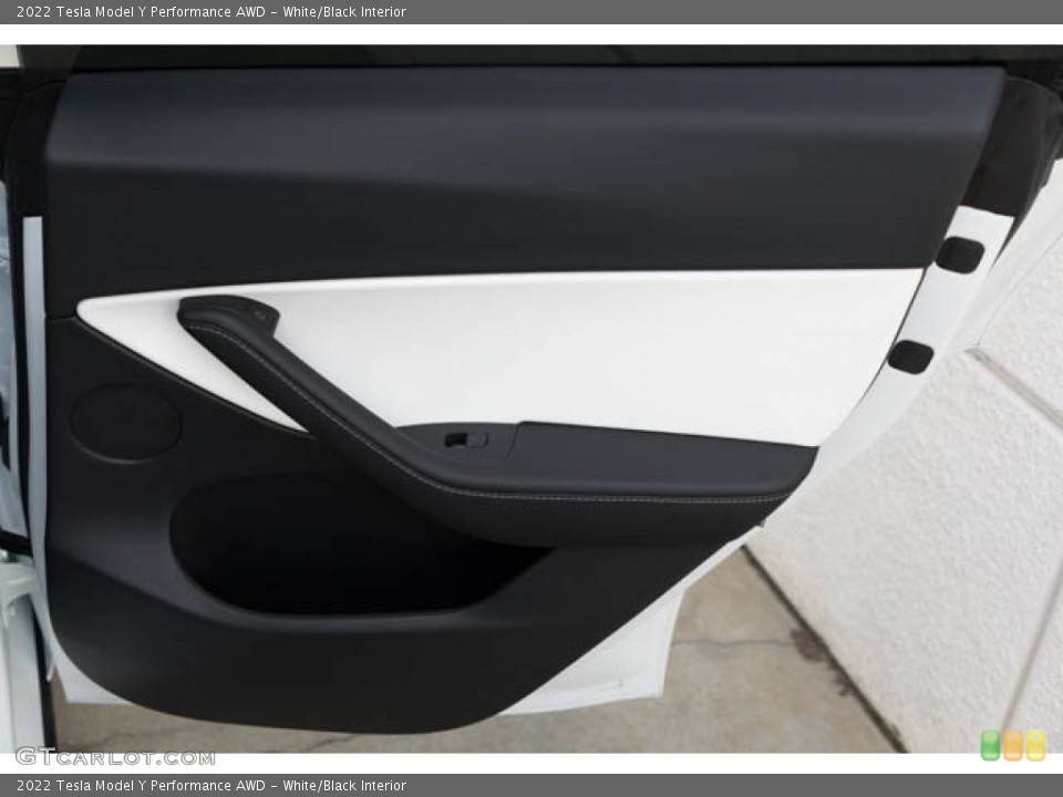 White/Black Interior Door Panel for the 2022 Tesla Model Y Performance AWD #145117002