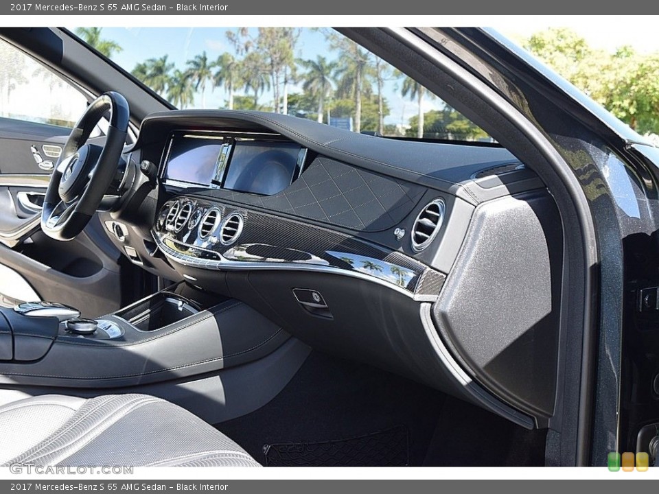 Black Interior Dashboard for the 2017 Mercedes-Benz S 65 AMG Sedan #145117059