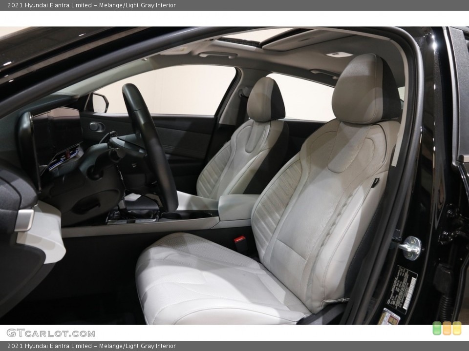 Melange/Light Gray Interior Front Seat for the 2021 Hyundai Elantra Limited #145120794