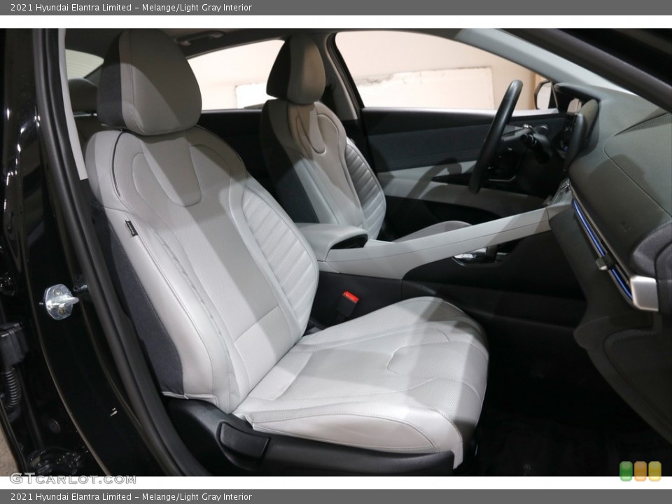 Melange/Light Gray Interior Front Seat for the 2021 Hyundai Elantra Limited #145121022