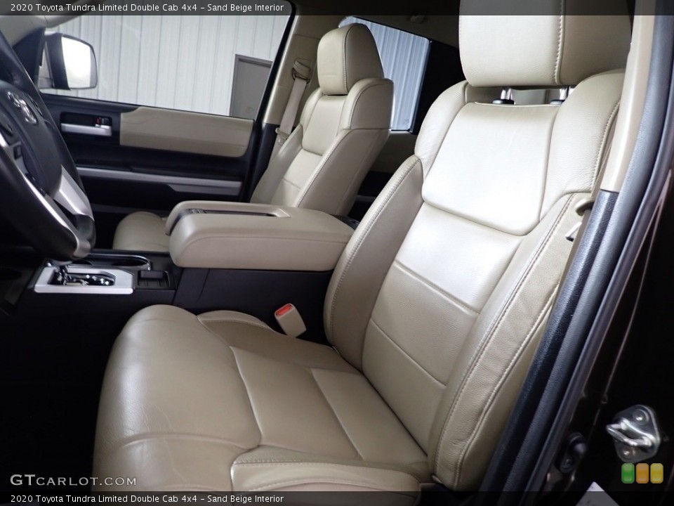 Sand Beige Interior Front Seat for the 2020 Toyota Tundra Limited Double Cab 4x4 #145122339