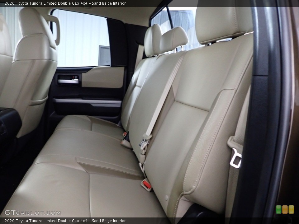 Sand Beige Interior Rear Seat for the 2020 Toyota Tundra Limited Double Cab 4x4 #145122570