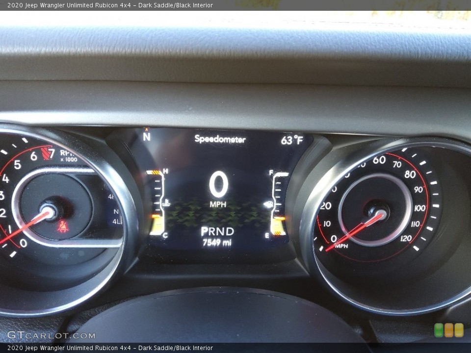 Dark Saddle/Black Interior Gauges for the 2020 Jeep Wrangler Unlimited Rubicon 4x4 #145124919