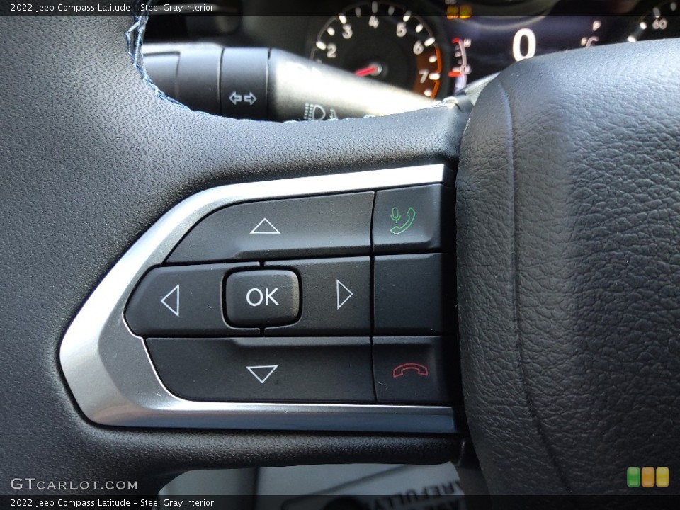 Steel Gray Interior Steering Wheel for the 2022 Jeep Compass Latitude #145125591