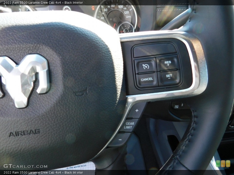 Black Interior Steering Wheel for the 2022 Ram 3500 Laramie Crew Cab 4x4 #145125719