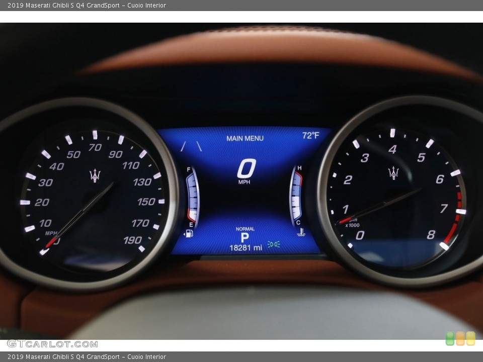 Cuoio Interior Gauges for the 2019 Maserati Ghibli S Q4 GrandSport #145125768