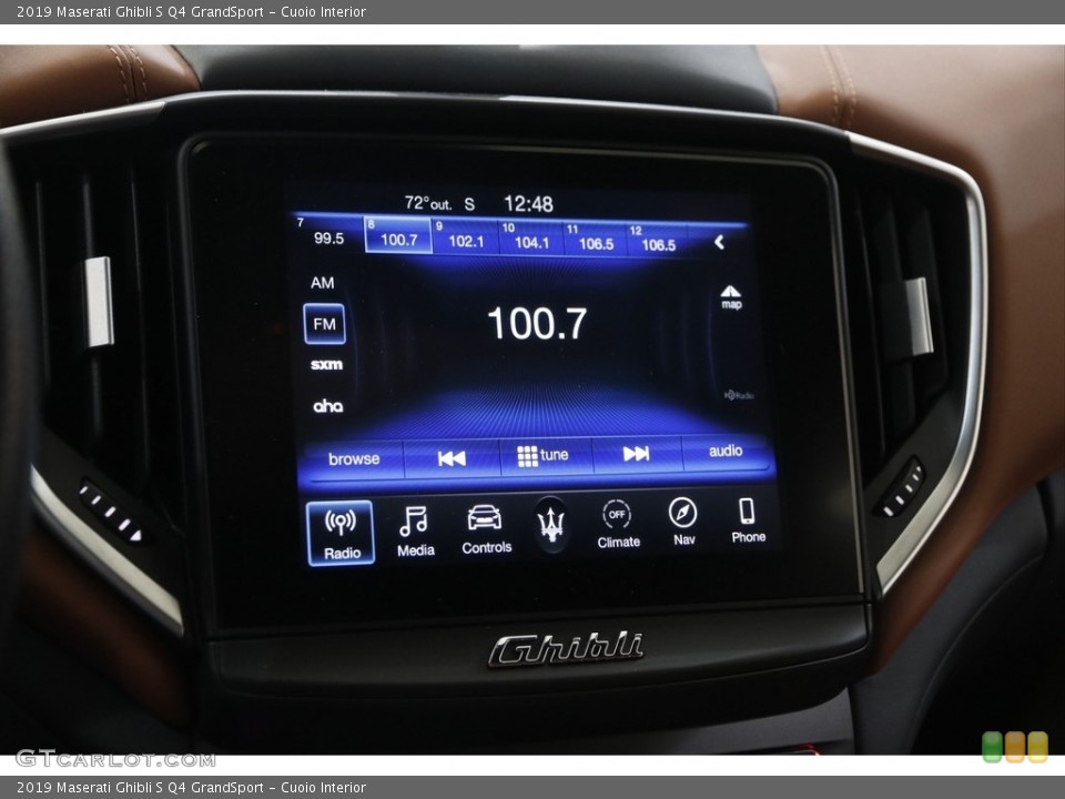 Cuoio Interior Controls for the 2019 Maserati Ghibli S Q4 GrandSport #145125792