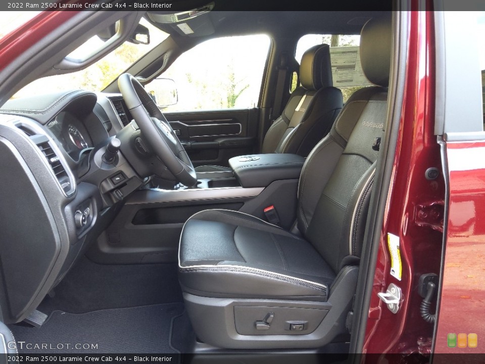 Black Interior Front Seat for the 2022 Ram 2500 Laramie Crew Cab 4x4 #145126026