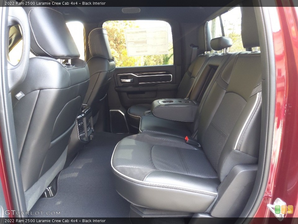 Black Interior Rear Seat for the 2022 Ram 2500 Laramie Crew Cab 4x4 #145126089