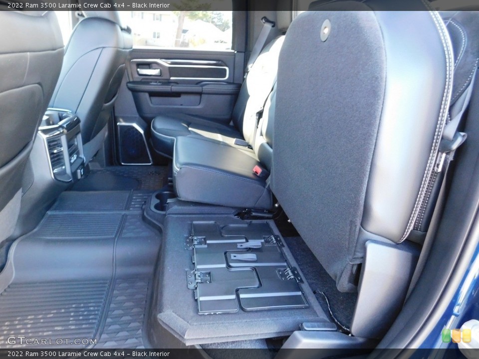 Black Interior Rear Seat for the 2022 Ram 3500 Laramie Crew Cab 4x4 #145126122