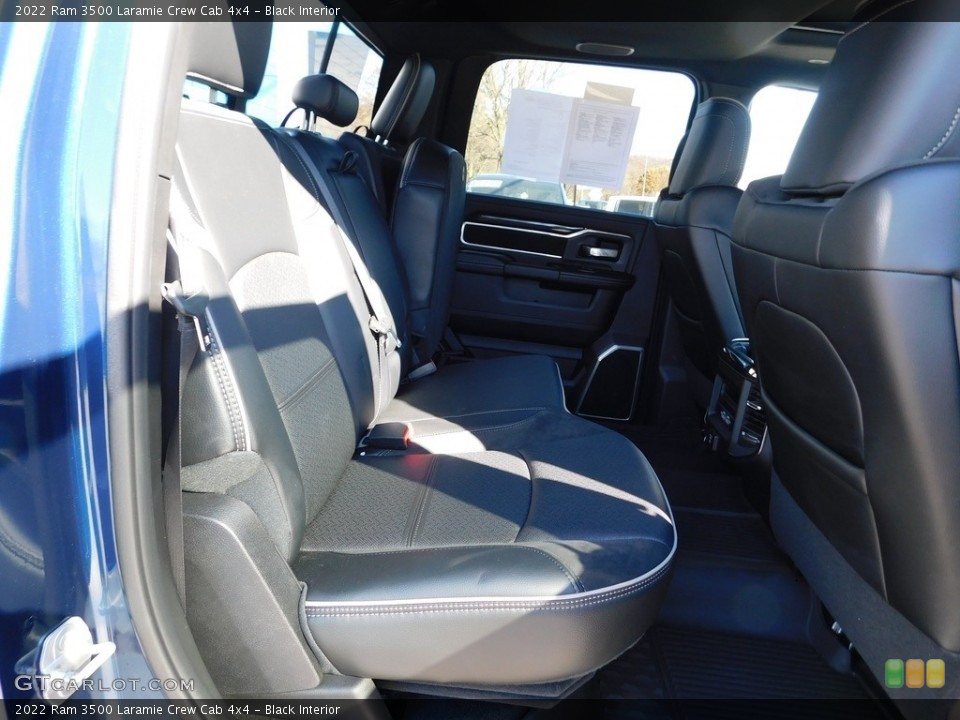 Black Interior Rear Seat for the 2022 Ram 3500 Laramie Crew Cab 4x4 #145126185