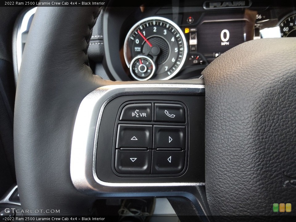 Black Interior Steering Wheel for the 2022 Ram 2500 Laramie Crew Cab 4x4 #145126221