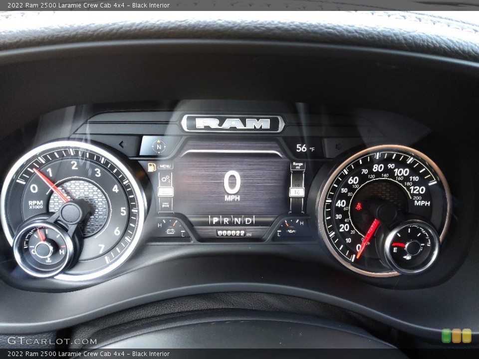 Black Interior Gauges for the 2022 Ram 2500 Laramie Crew Cab 4x4 #145126263