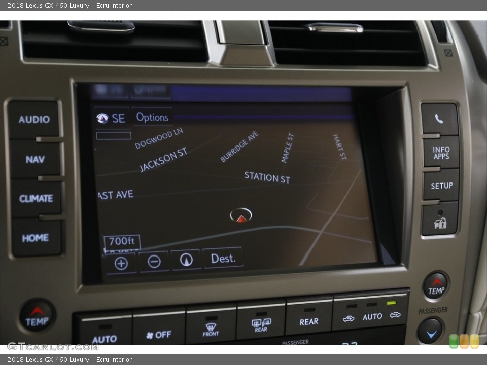 Ecru Interior Navigation for the 2018 Lexus GX 460 Luxury #145126629