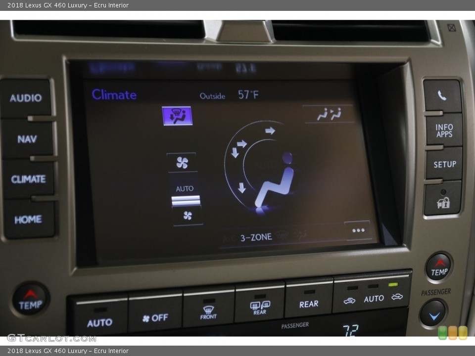 Ecru Interior Controls for the 2018 Lexus GX 460 Luxury #145126674
