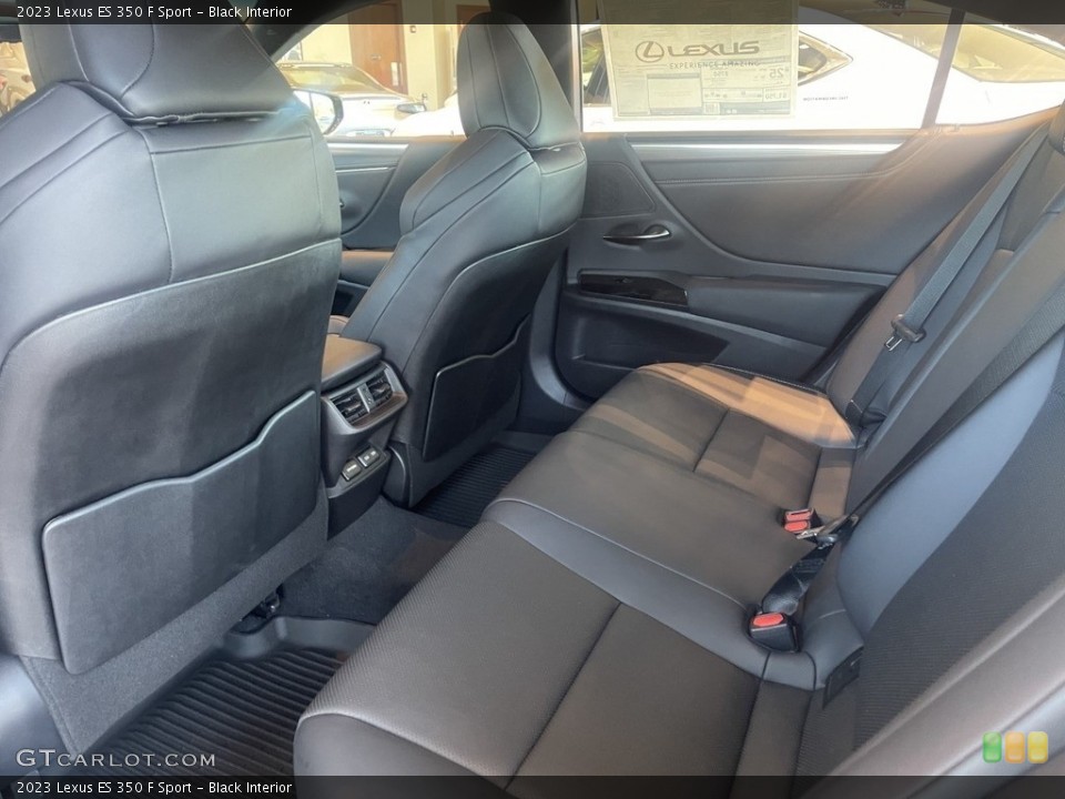 Black Interior Rear Seat for the 2023 Lexus ES 350 F Sport #145126936